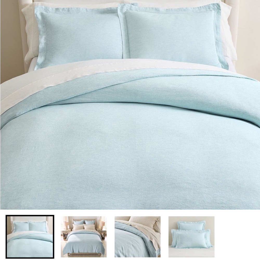 Pottery Barn Belgian Linen Duvet Cover